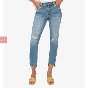 REESE ANKLE RAW HEM STRAIGHT LEG (SPRING WASH)